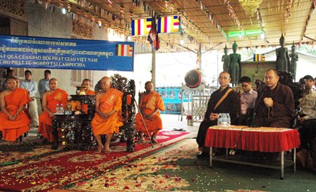 ການເຄື່ອນໄຫວກຸສົນຂອງສະມາຄົມພຸດທະສາສະໜາຫວຽດນາມ ຢູ່ກຳປູເຈຍ